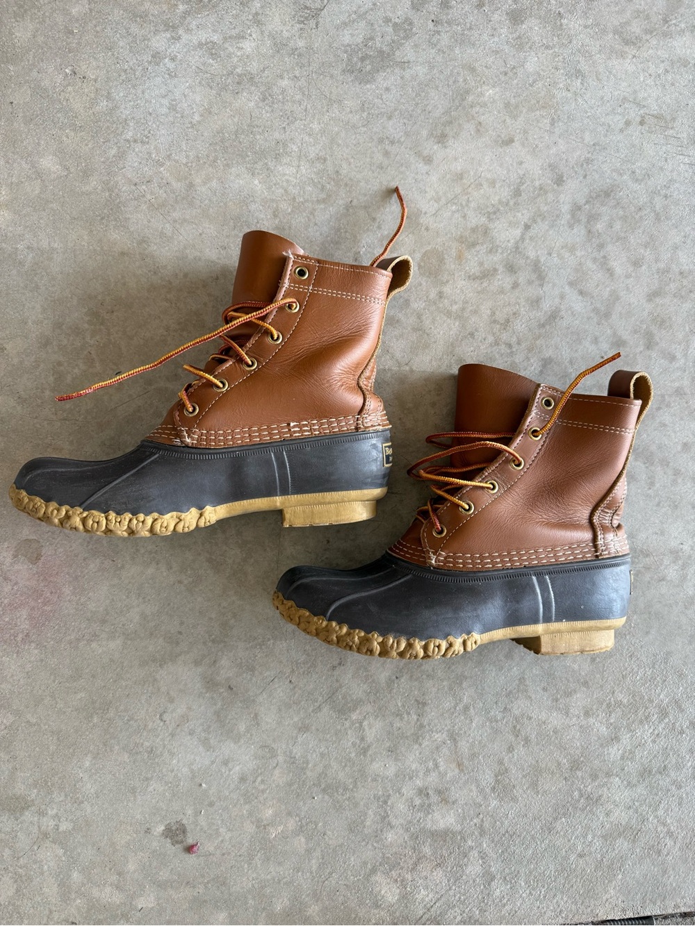 L.L. Bean Brown and Black Duck Boots